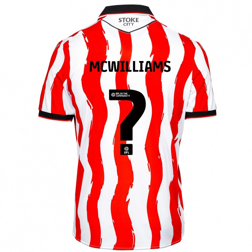 Danxen Hombre Camiseta Josh Mcwilliams #0 Blanco Rojo 1ª Equipación 2025/26 La Camisa México