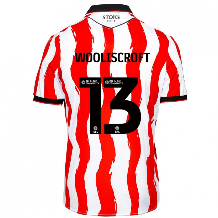 Danxen Hombre Camiseta Morgan Wooliscroft #13 Blanco Rojo 1ª Equipación 2025/26 La Camisa México