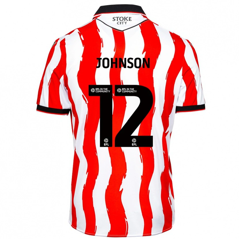 Danxen Hombre Camiseta Daniel Johnson #12 Blanco Rojo 1ª Equipación 2025/26 La Camisa México