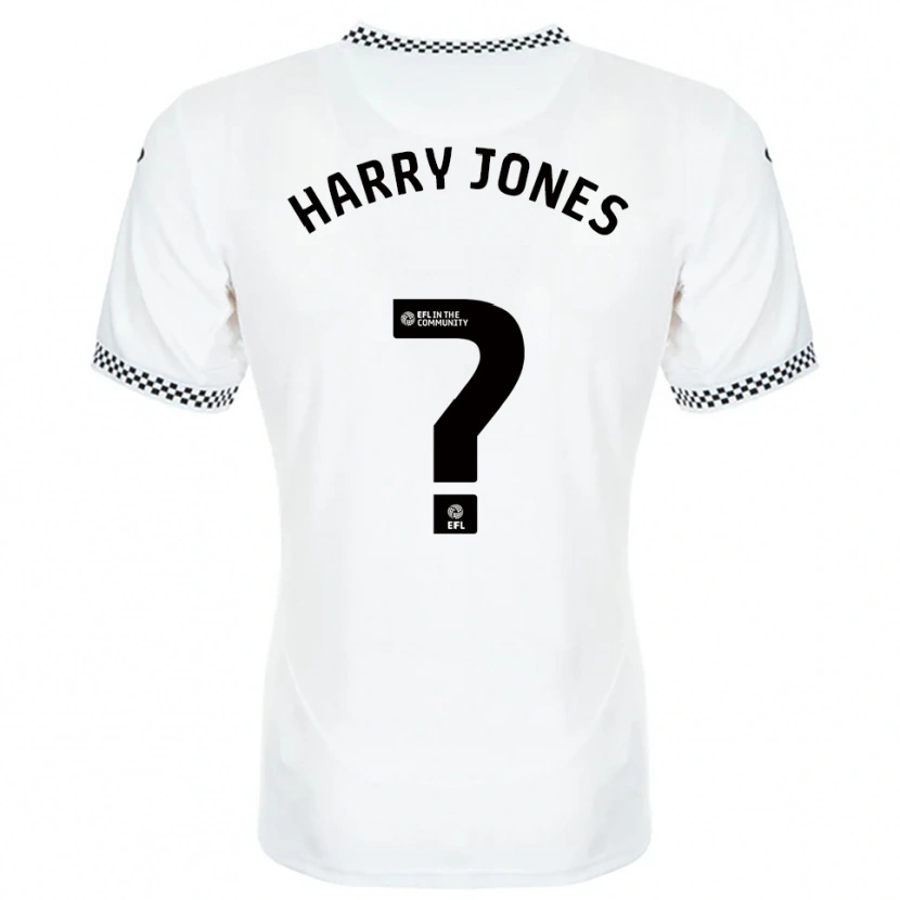 Danxen Hombre Camiseta Harry Jones #0 Blanco Naranja 1ª Equipación 2025/26 La Camisa México