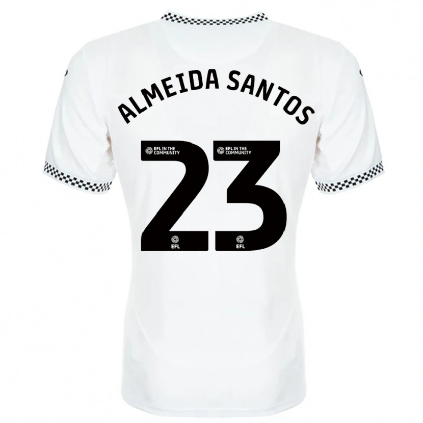 Danxen Hombre Camiseta Ricardo Santos #23 Blanco Naranja 1ª Equipación 2025/26 La Camisa México