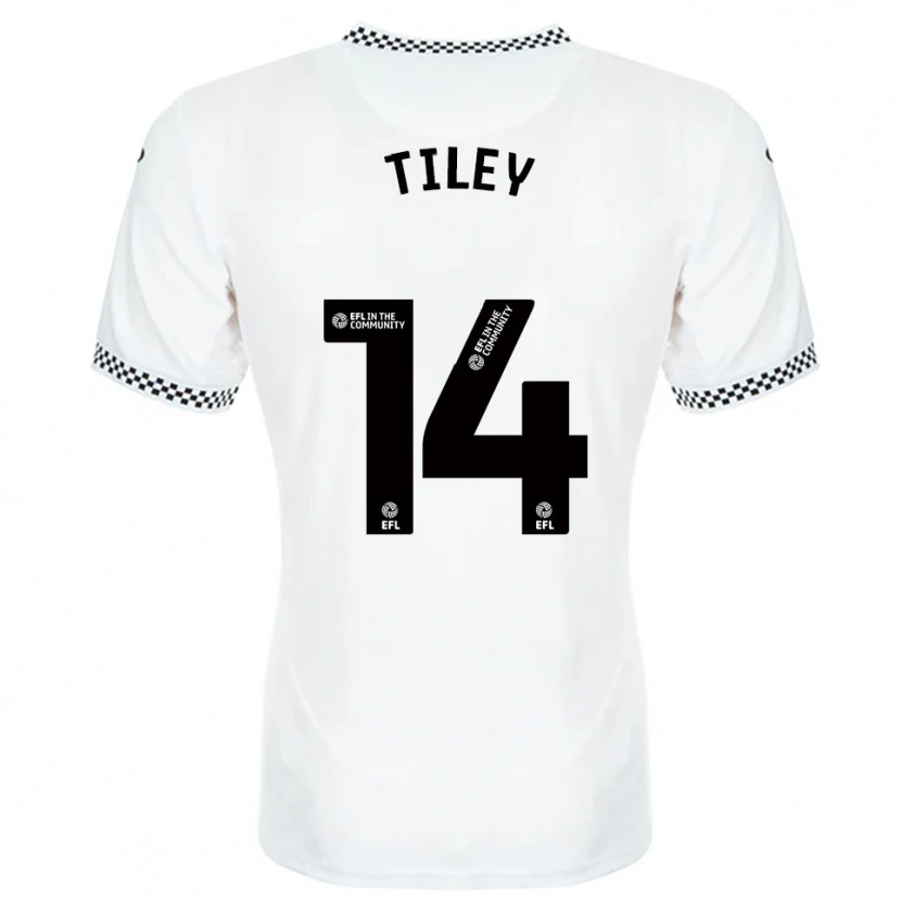 Danxen Hombre Camiseta Chloe Tiley #14 Blanco Naranja 1ª Equipación 2025/26 La Camisa México