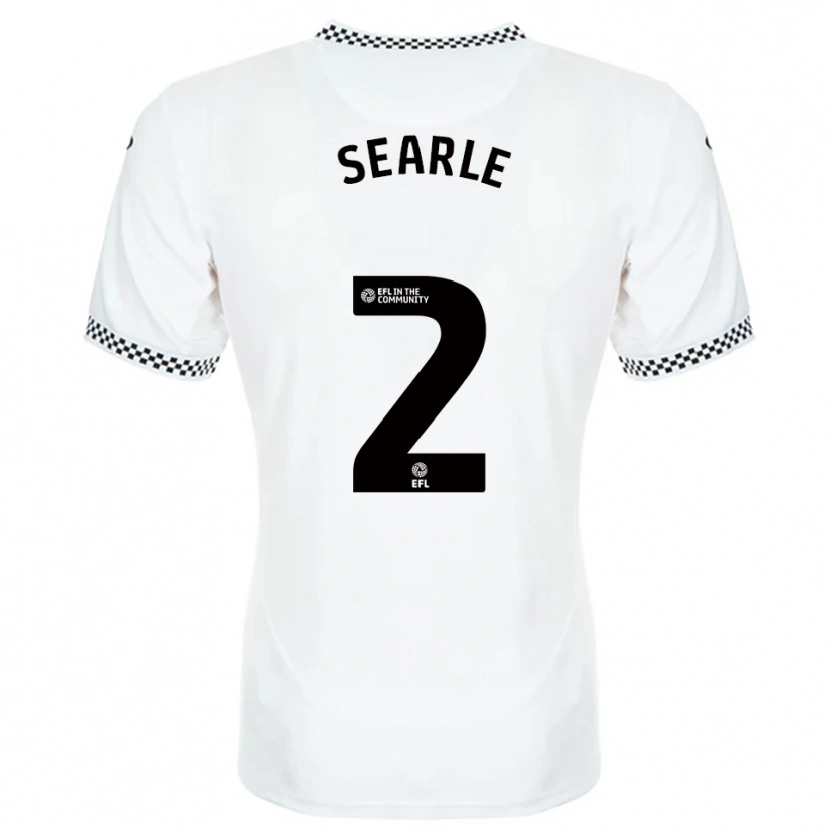 Danxen Hombre Camiseta Thomas Searle #2 Blanco Naranja 1ª Equipación 2025/26 La Camisa México