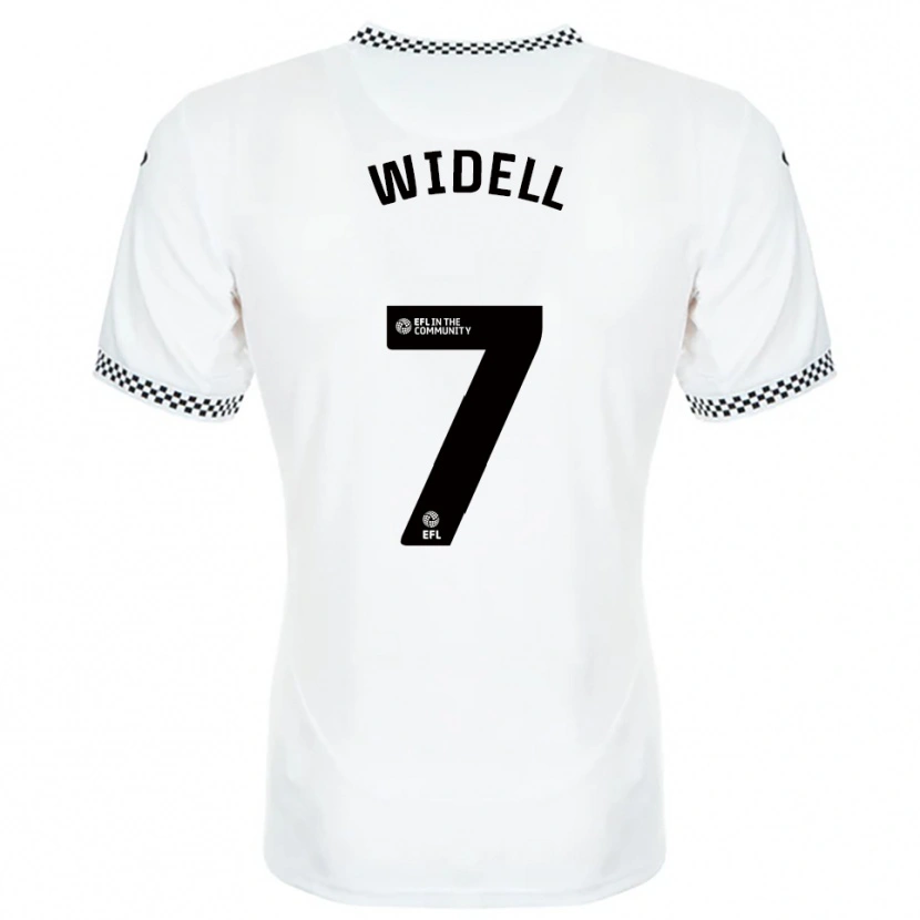 Danxen Hombre Camiseta Melker Widell #7 Blanco Naranja 1ª Equipación 2025/26 La Camisa México