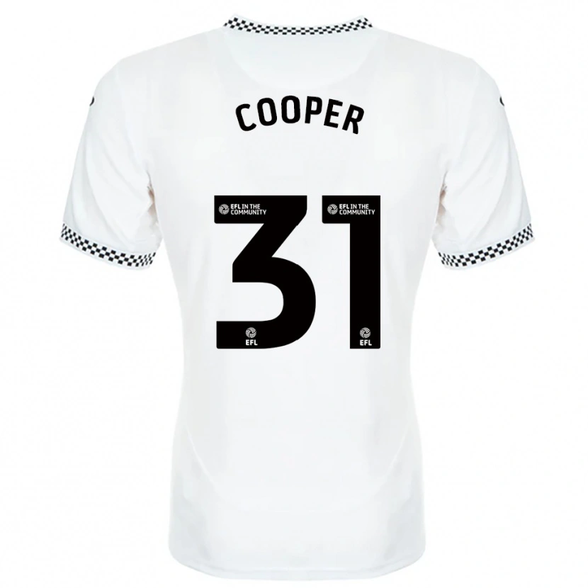 Danxen Hombre Camiseta Oliver Cooper #31 Blanco Naranja 1ª Equipación 2025/26 La Camisa México
