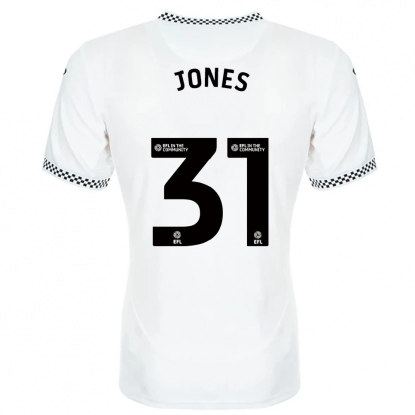 Danxen Hombre Camiseta Verity Jones #31 Blanco Naranja 1ª Equipación 2025/26 La Camisa México