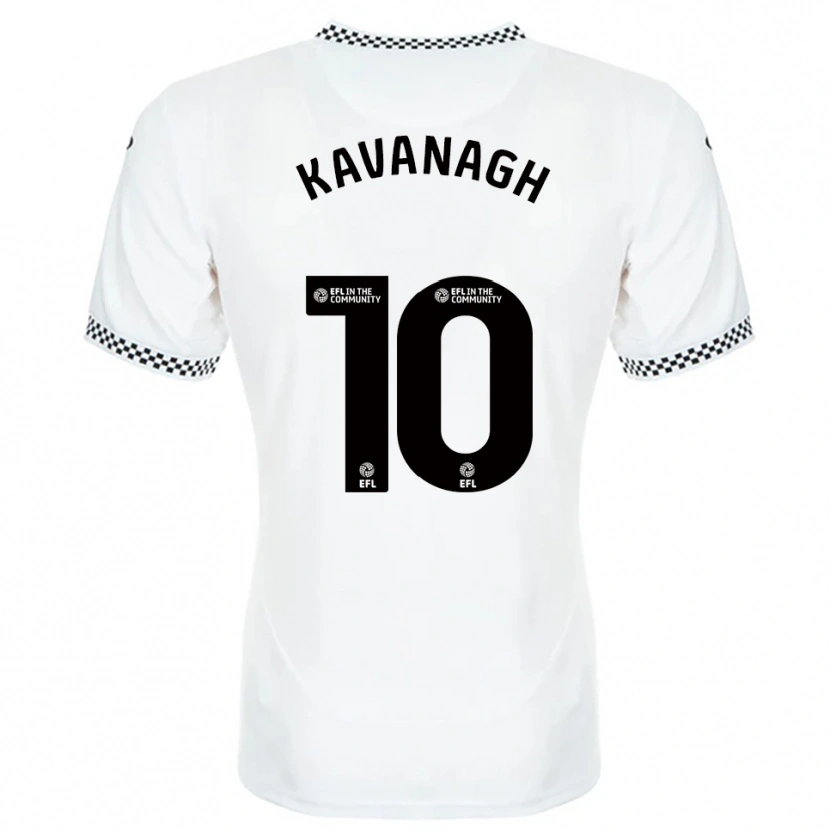 Danxen Hombre Camiseta Reece Kavanagh #10 Blanco Naranja 1ª Equipación 2025/26 La Camisa México