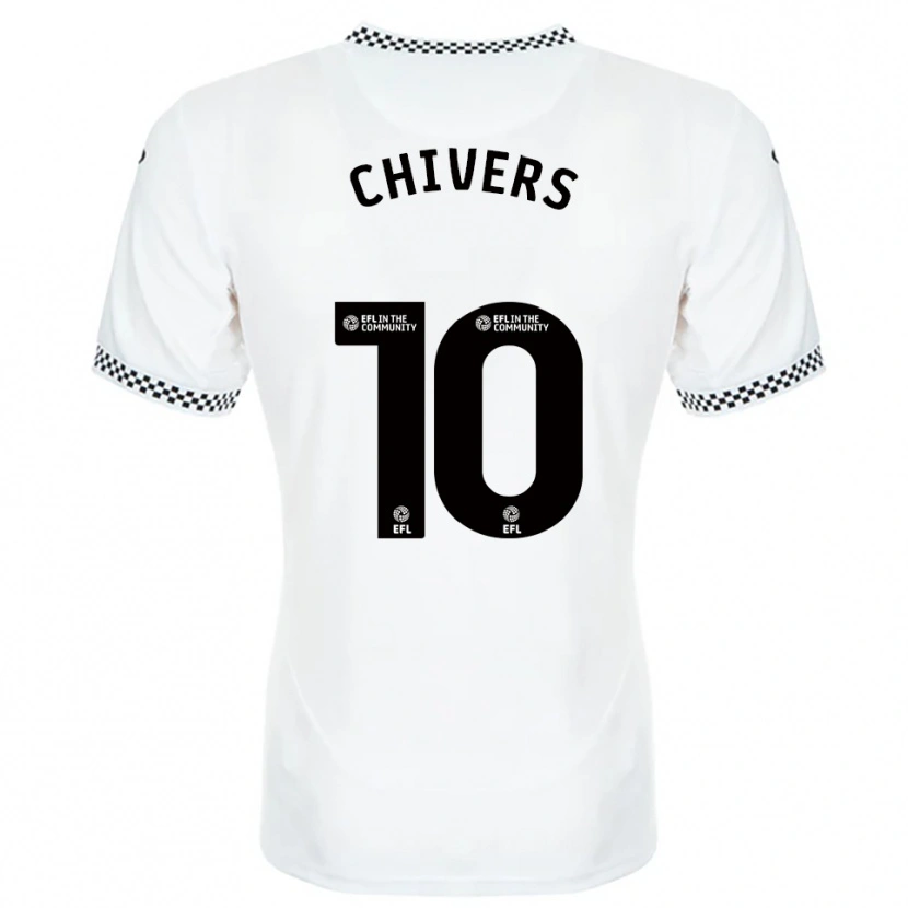 Danxen Hombre Camiseta Chloe Chivers #10 Blanco Naranja 1ª Equipación 2025/26 La Camisa México