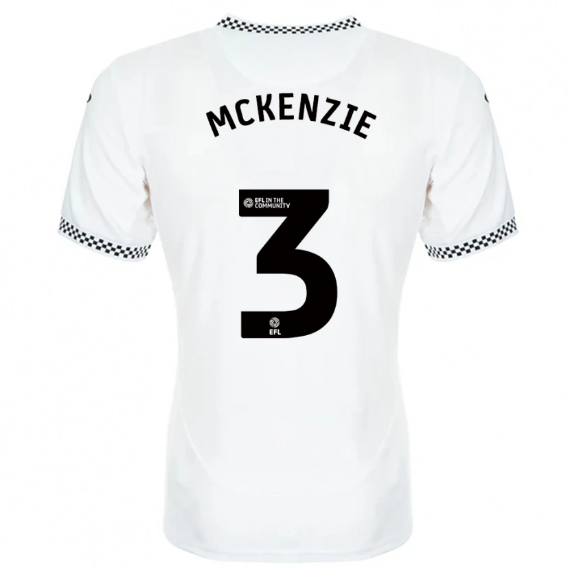Danxen Hombre Camiseta Blair Mckenzie #3 Blanco Naranja 1ª Equipación 2025/26 La Camisa México