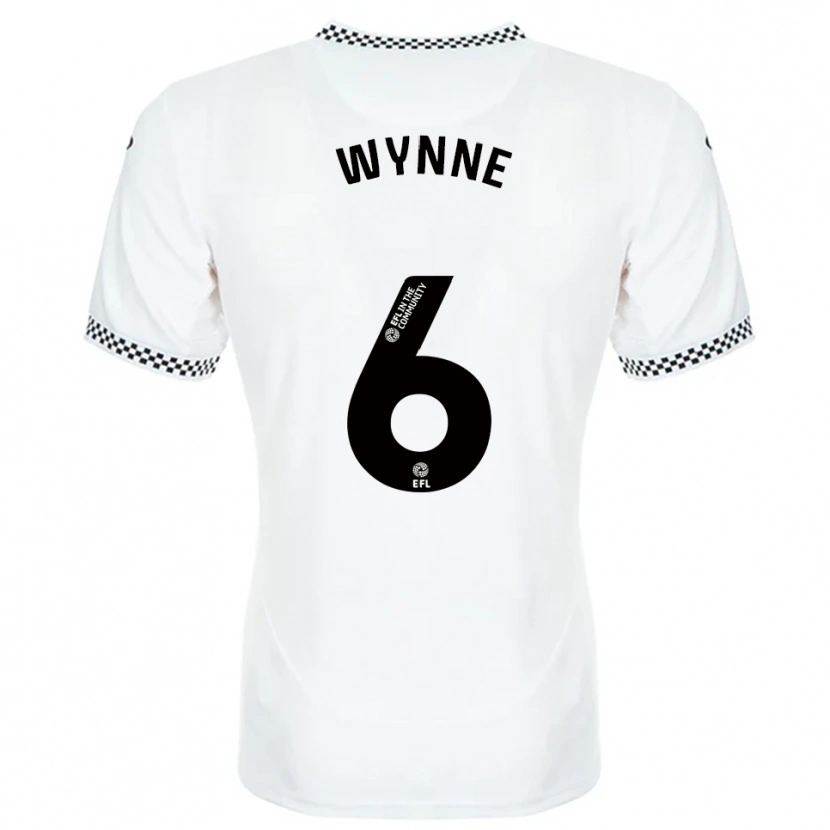 Danxen Hombre Camiseta Sammy Wynne #6 Blanco Naranja 1ª Equipación 2025/26 La Camisa México