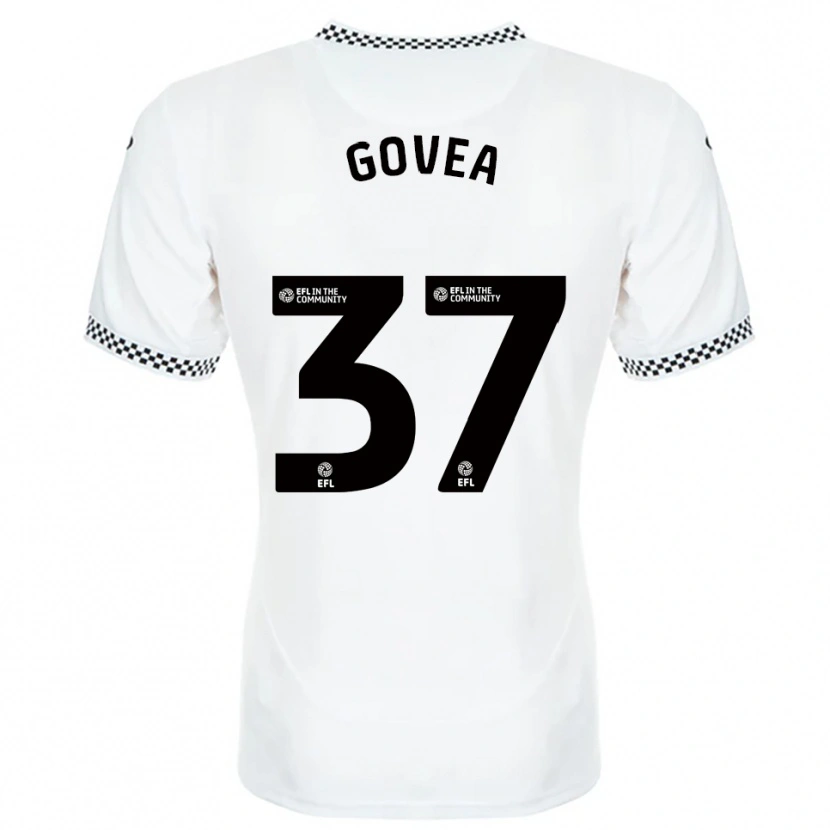 Danxen Hombre Camiseta Aimar Govea #37 Blanco Naranja 1ª Equipación 2025/26 La Camisa México