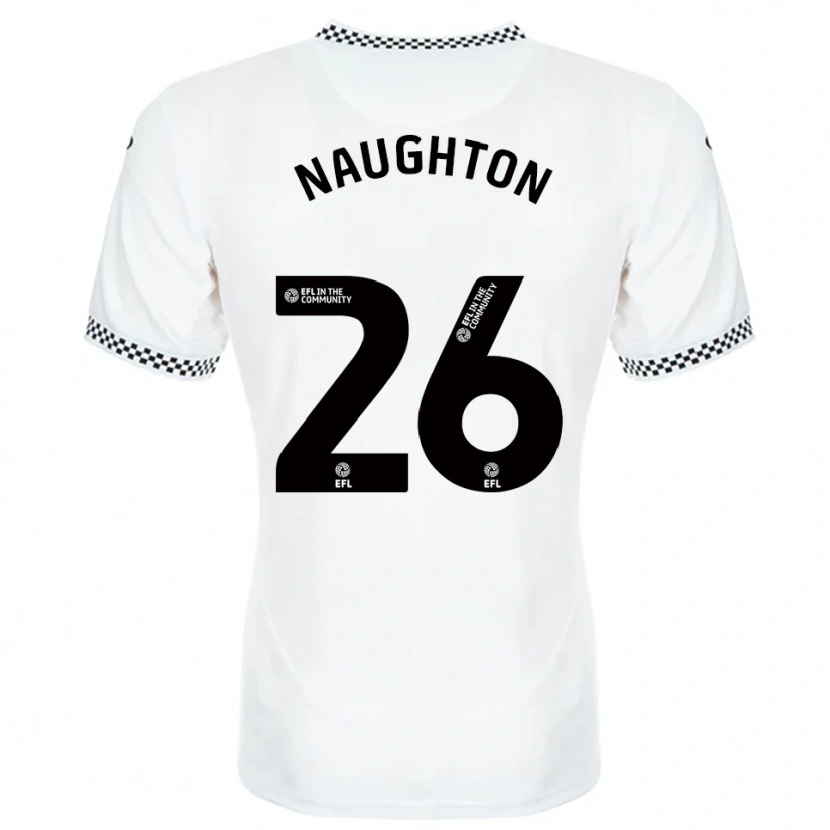 Danxen Hombre Camiseta Kyle Naughton #26 Blanco Naranja 1ª Equipación 2025/26 La Camisa México