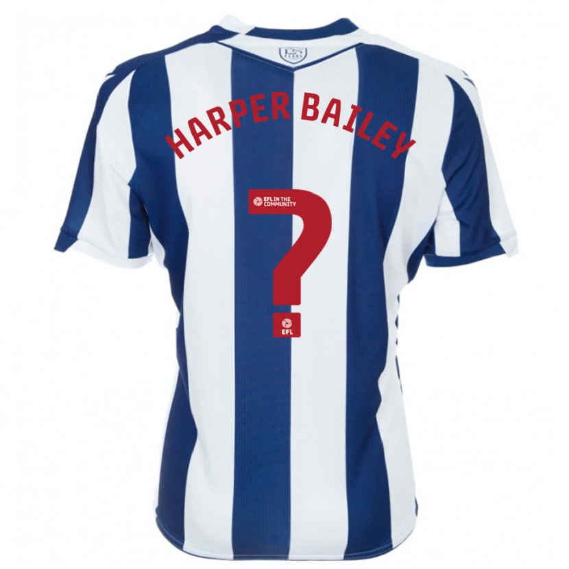 Danxen Hombre Camiseta Aaron Harper-Bailey #0 Azul Marino Blanco 1ª Equipación 2025/26 La Camisa México