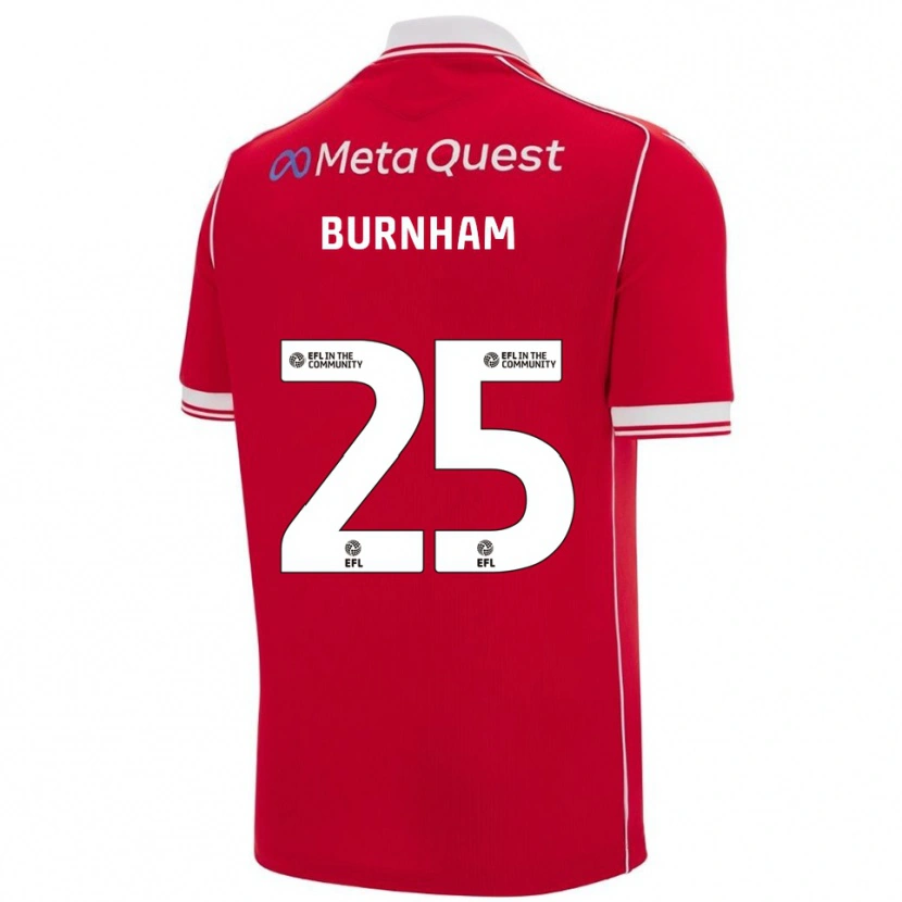 Danxen Hombre Camiseta Emma Burnham #25 Rojo Blanco 1ª Equipación 2025/26 La Camisa México