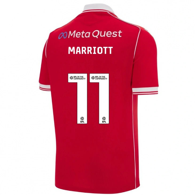 Danxen Hombre Camiseta Jack Marriott #11 Rojo Blanco 1ª Equipación 2025/26 La Camisa México