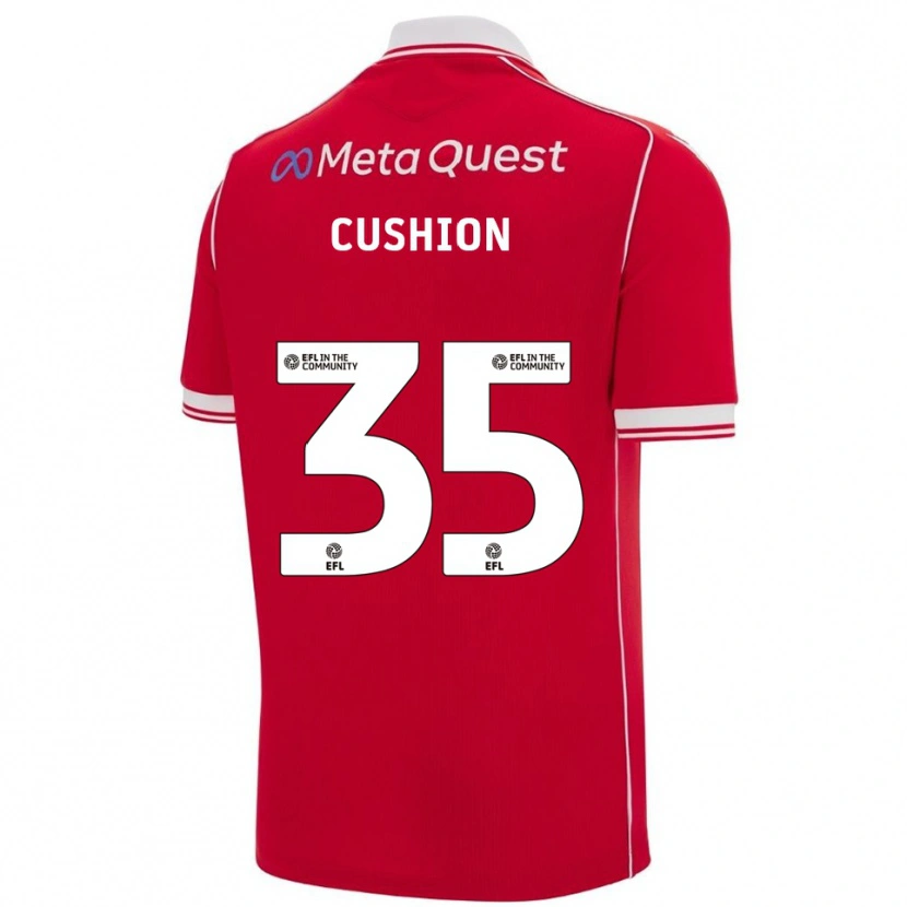 Danxen Hombre Camiseta Owen Cushion #35 Rojo Blanco 1ª Equipación 2025/26 La Camisa México
