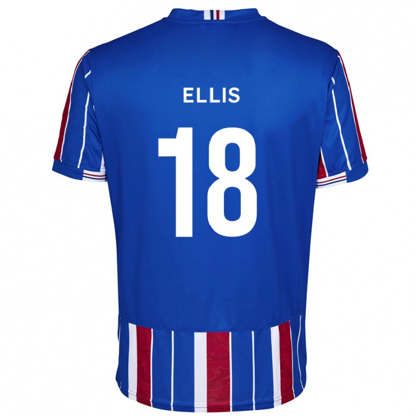 Danxen Hombre Camiseta Jack Ellis #18 Azul Rojo Blanco 1ª Equipación 2025/26 La Camisa México