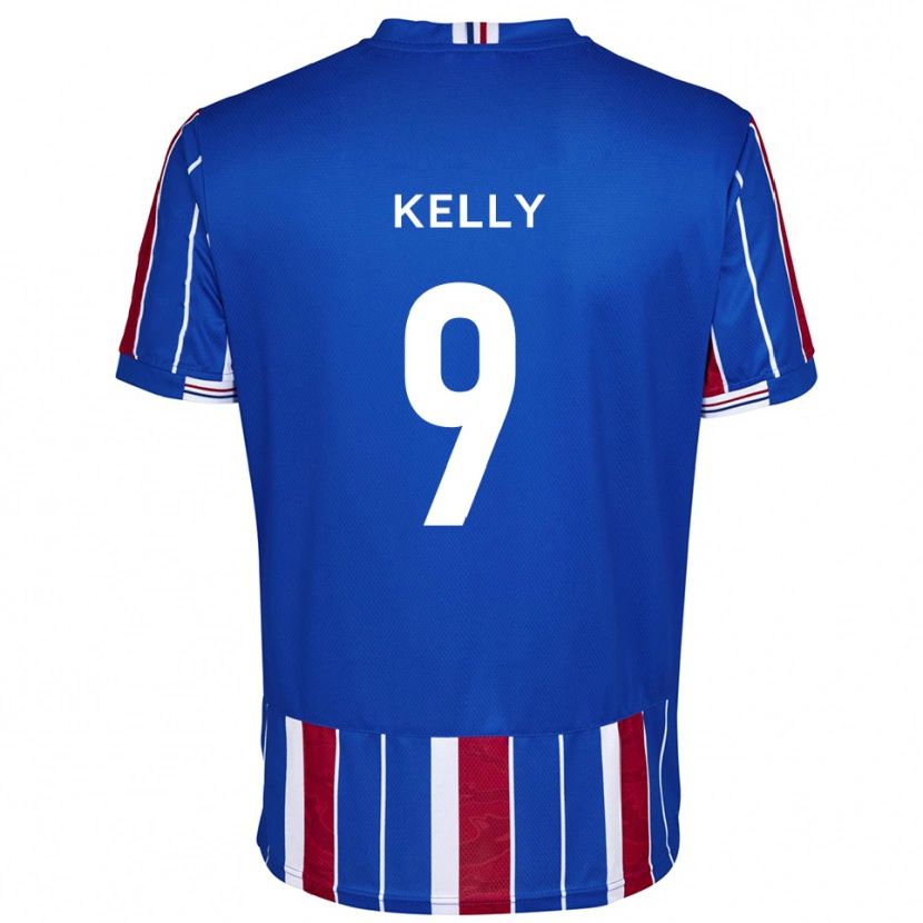 Danxen Hombre Camiseta Georgie Kelly #9 Azul Rojo Blanco 1ª Equipación 2025/26 La Camisa México