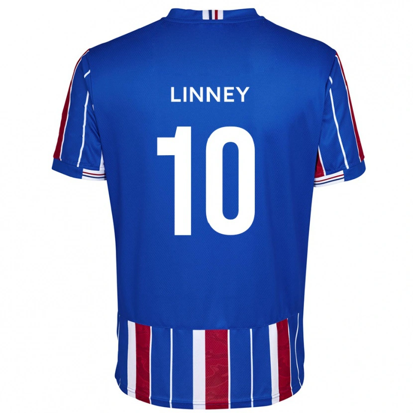 Danxen Hombre Camiseta Regan Linney #10 Azul Rojo Blanco 1ª Equipación 2025/26 La Camisa México