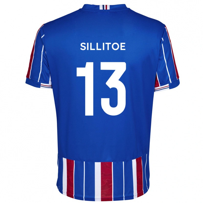 Danxen Hombre Camiseta Casey Sillitoe #13 Azul Rojo Blanco 1ª Equipación 2025/26 La Camisa México