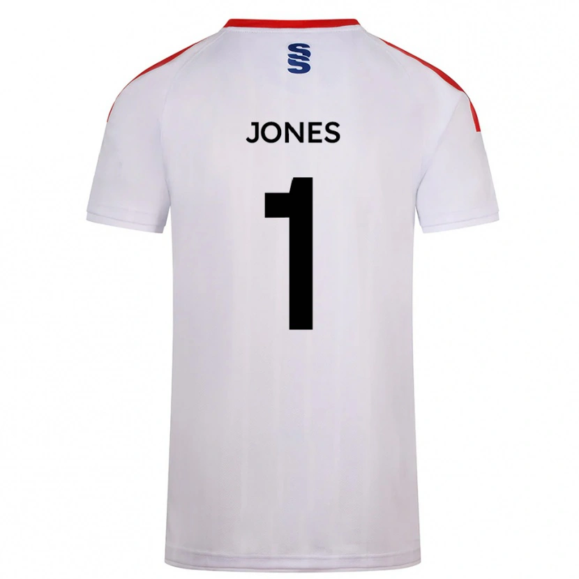 Danxen Hombre Camiseta Zac Jones #1 Blanco Azul Marino 1ª Equipación 2025/26 La Camisa México