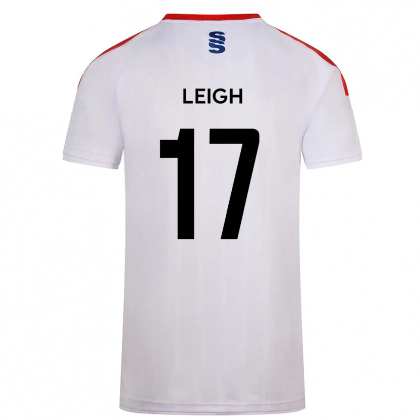 Danxen Hombre Camiseta Isaac Leigh #17 Blanco Azul Marino 1ª Equipación 2025/26 La Camisa México