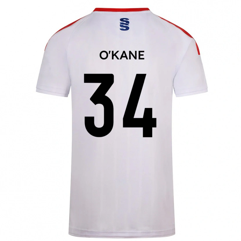 Danxen Hombre Camiseta Taelor O'kane #34 Blanco Azul Marino 1ª Equipación 2025/26 La Camisa México