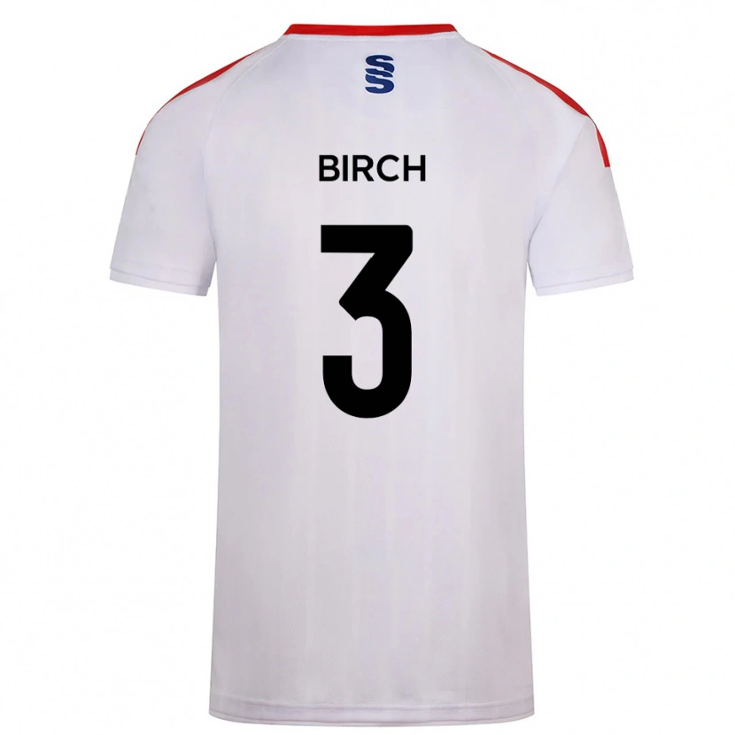 Danxen Hombre Camiseta Sam Birch #3 Blanco Azul Marino 1ª Equipación 2025/26 La Camisa México