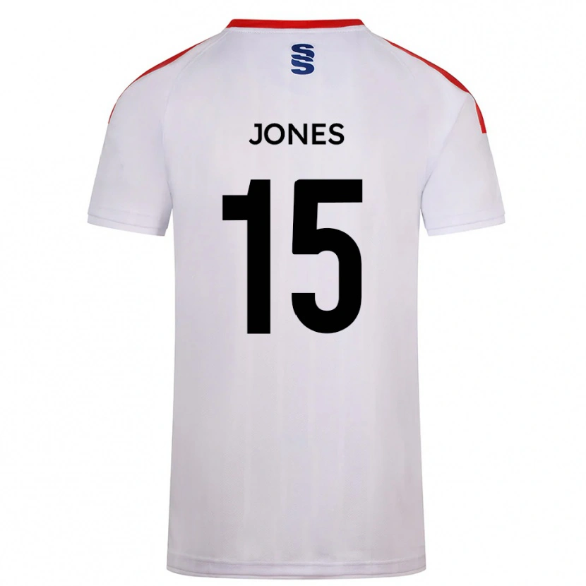 Danxen Hombre Camiseta Kieran Jones #15 Blanco Azul Marino 1ª Equipación 2025/26 La Camisa México