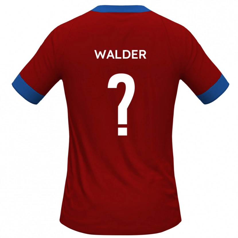 Danxen Hombre Camiseta Alex Walder #0 Rojo Azul 1ª Equipación 2025/26 La Camisa México