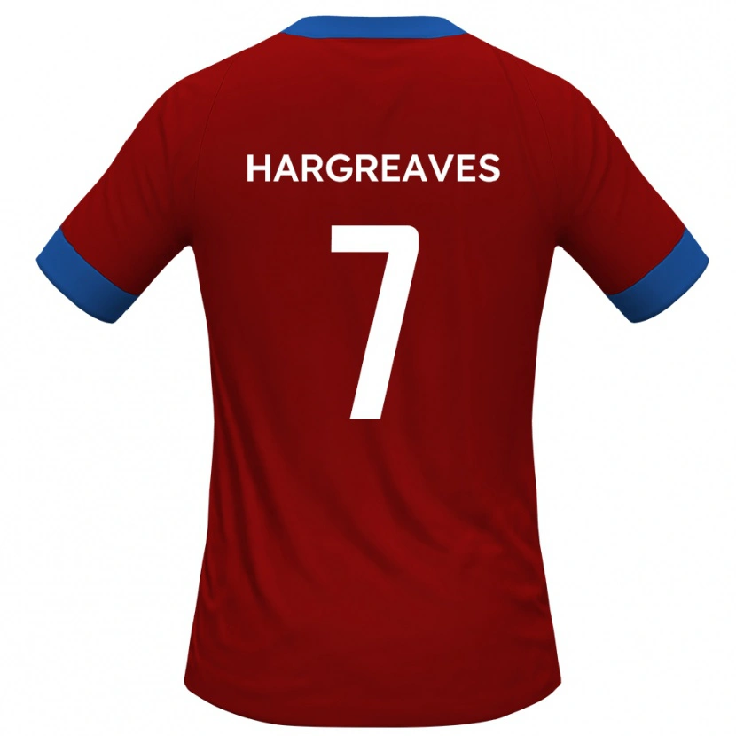 Danxen Hombre Camiseta Cameron Hargreaves #7 Rojo Azul 1ª Equipación 2025/26 La Camisa México