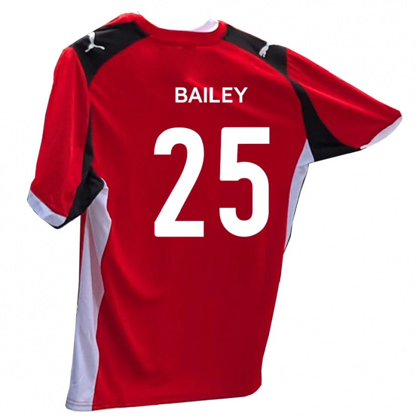 Danxen Hombre Camiseta Joel Bailey #25 Rojo Blanco 1ª Equipación 2025/26 La Camisa México