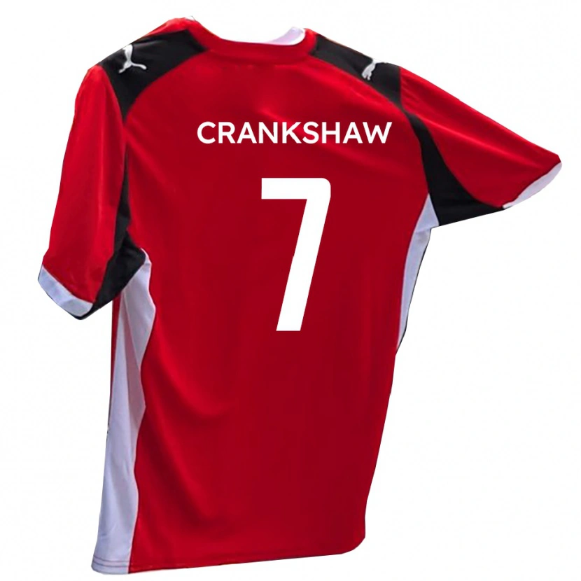 Danxen Hombre Camiseta Ollie Crankshaw #7 Rojo Blanco 1ª Equipación 2025/26 La Camisa México