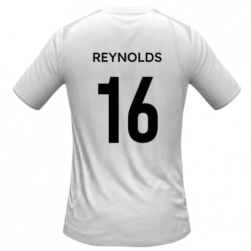 Danxen Hombre Camiseta Callum Reynolds #16 Blanco Gris 1ª Equipación 2025/26 La Camisa México