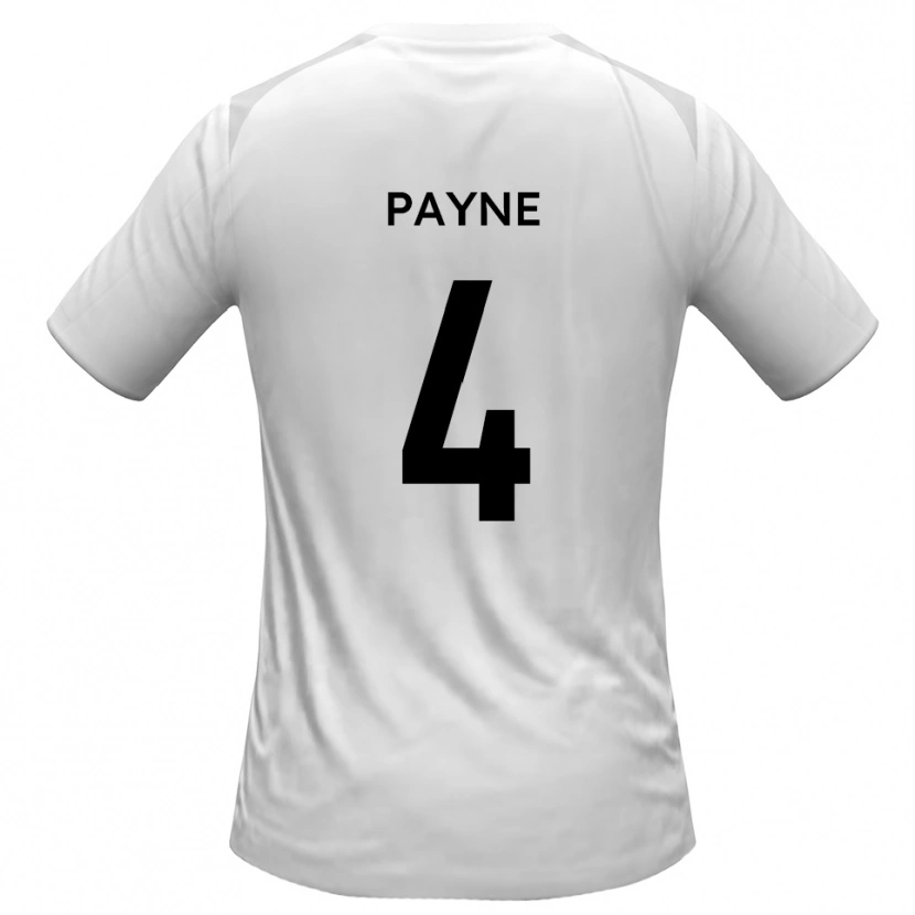Danxen Hombre Camiseta Jack Payne #4 Blanco Gris 1ª Equipación 2025/26 La Camisa México