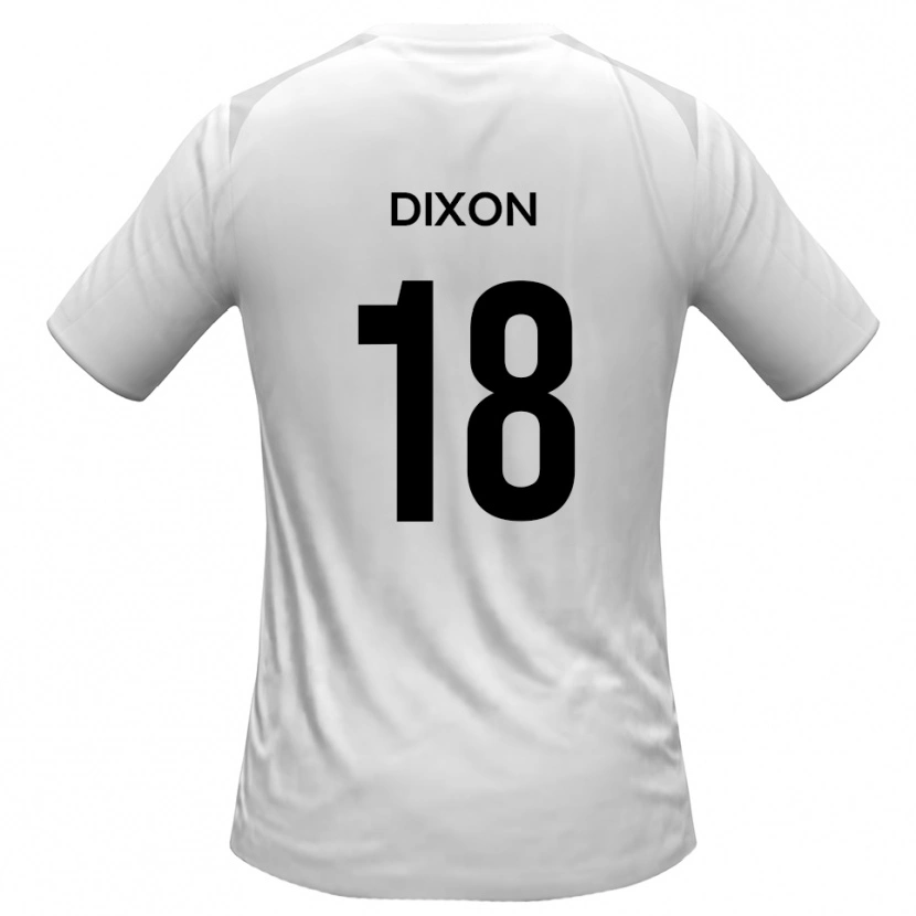 Danxen Hombre Camiseta Junior Dixon #18 Blanco Gris 1ª Equipación 2025/26 La Camisa México