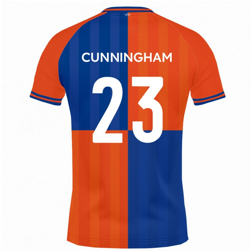 Danxen Hombre Camiseta Elliott Cunningham #23 Naranja Azul Real 1ª Equipación 2025/26 La Camisa México