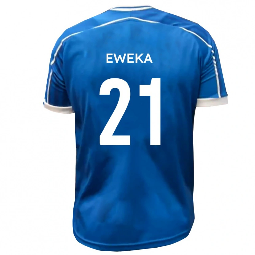 Danxen Hombre Camiseta Temi Eweka #21 Azul Blanco 1ª Equipación 2025/26 La Camisa México