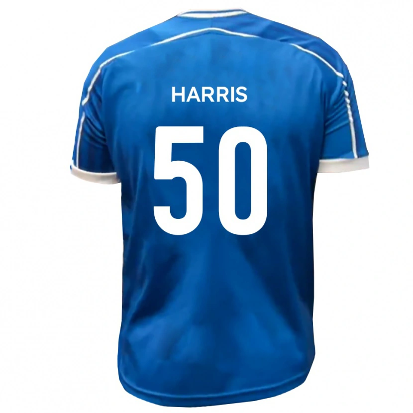 Danxen Hombre Camiseta Archie Harris #50 Azul Blanco 1ª Equipación 2025/26 La Camisa México