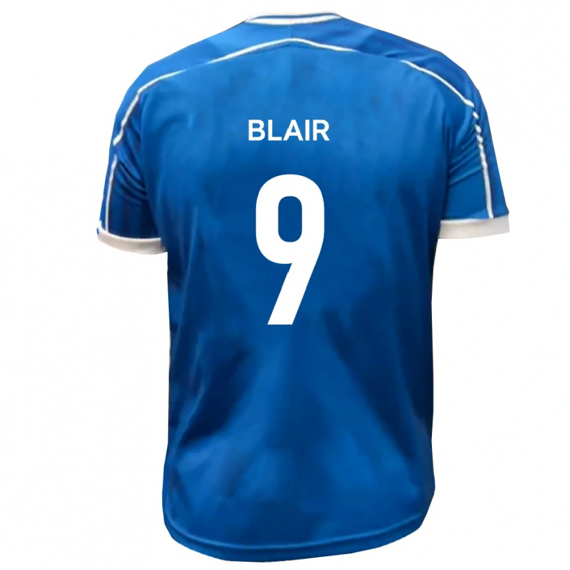 Danxen Hombre Camiseta Aaron Blair #9 Azul Blanco 1ª Equipación 2025/26 La Camisa México