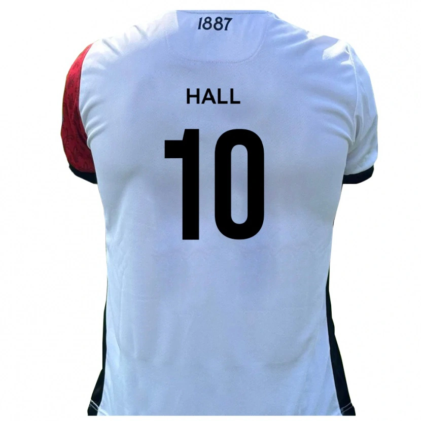 Danxen Hombre Camiseta Luke Hall #10 Rojo Blanco 1ª Equipación 2025/26 La Camisa México