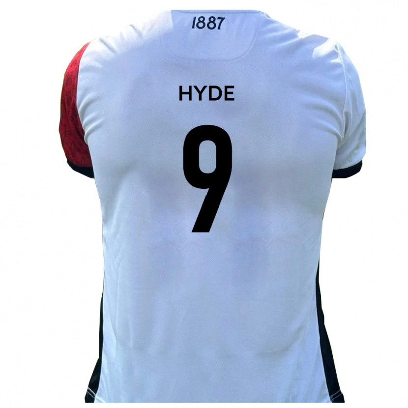 Danxen Hombre Camiseta Jake Hyde #9 Rojo Blanco 1ª Equipación 2025/26 La Camisa México