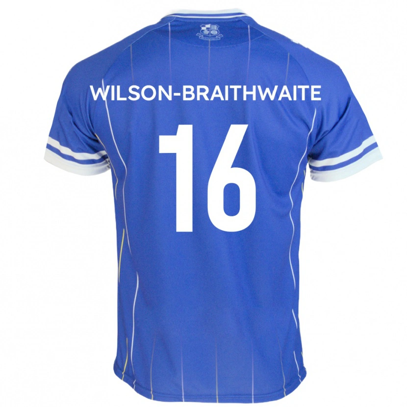 Danxen Hombre Camiseta Makai Wilson-Braithwaite #16 Azul Real 1ª Equipación 2025/26 La Camisa México