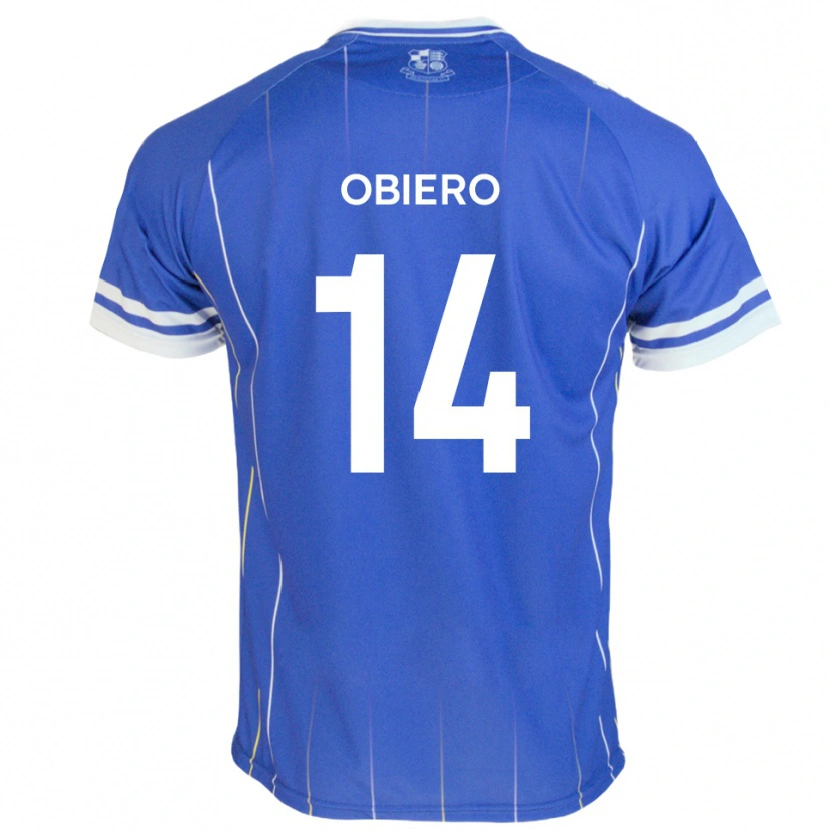 Danxen Hombre Camiseta Micah Obiero #14 Azul Real 1ª Equipación 2025/26 La Camisa México