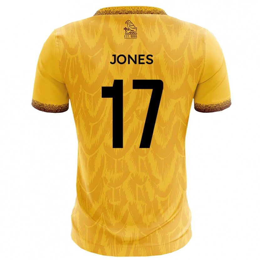 Danxen Hombre Camiseta Aaron Jones #17 Amarillo Marrón 1ª Equipación 2025/26 La Camisa México