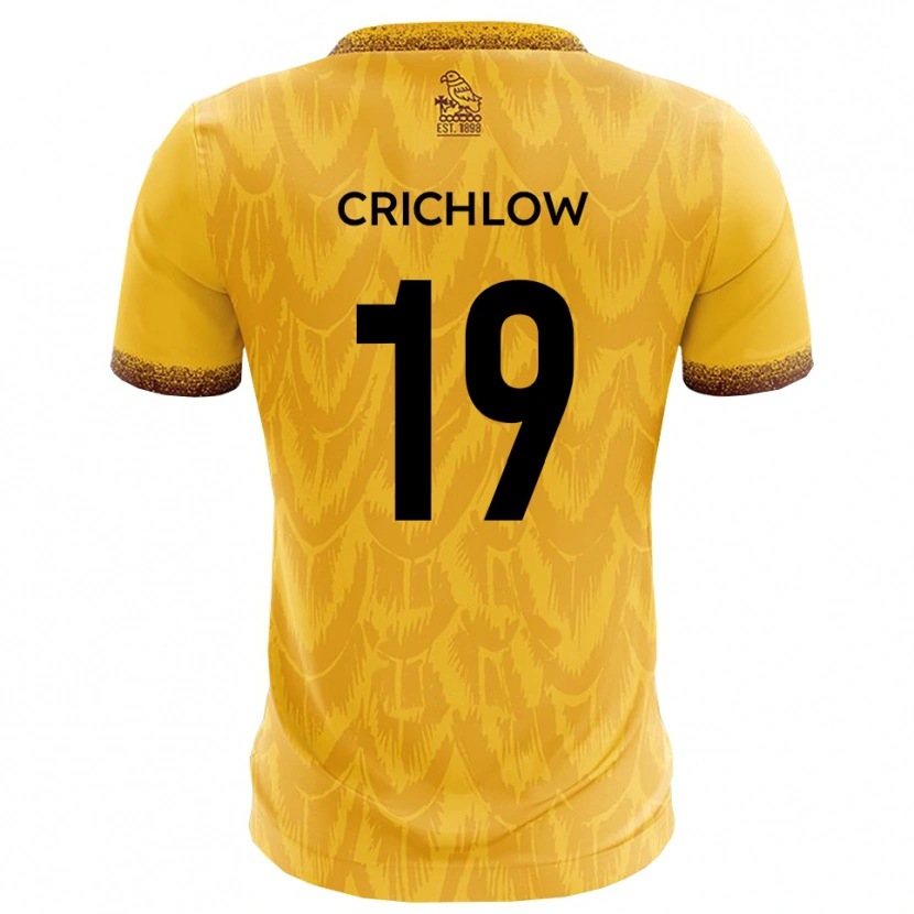 Danxen Hombre Camiseta Kane Crichlow #19 Amarillo Marrón 1ª Equipación 2025/26 La Camisa México