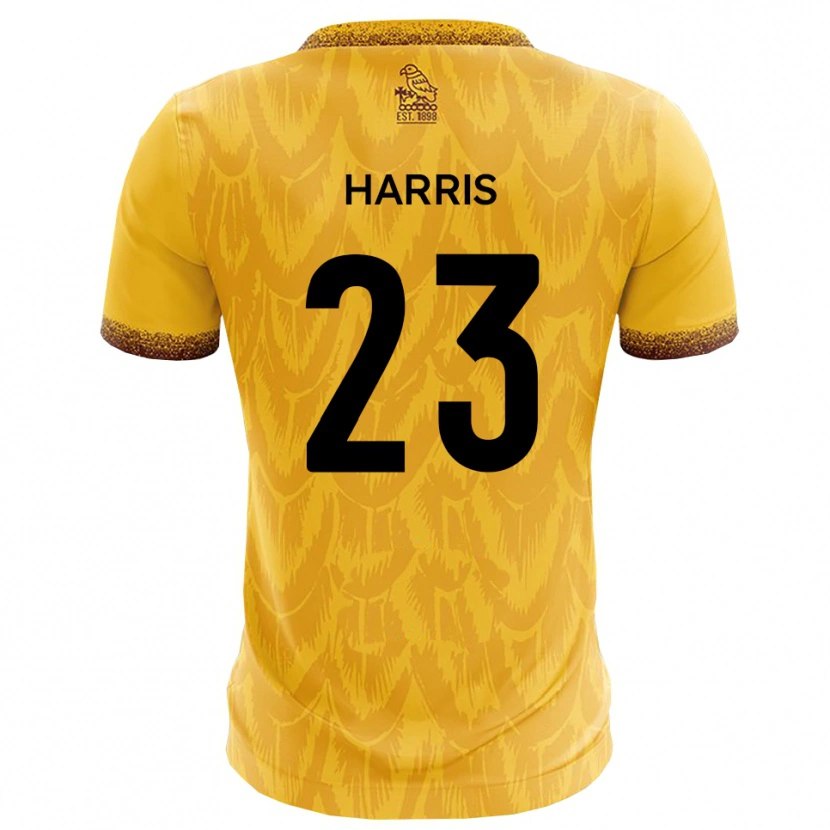 Danxen Hombre Camiseta Jayden Harris #23 Amarillo Marrón 1ª Equipación 2025/26 La Camisa México