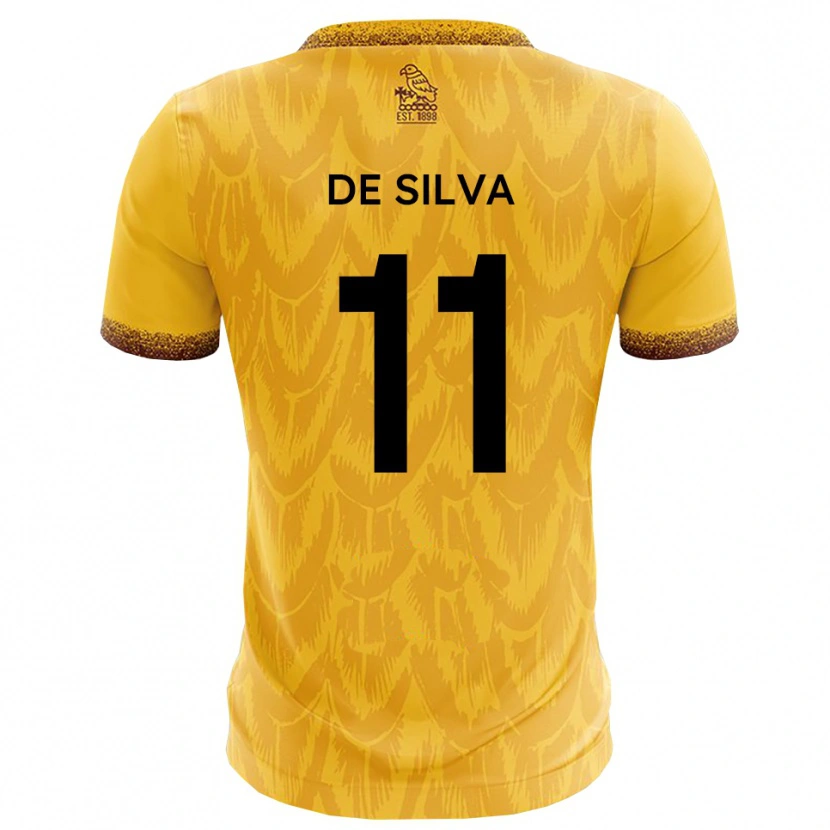 Danxen Hombre Camiseta Dillon De Silva #11 Amarillo Marrón 1ª Equipación 2025/26 La Camisa México