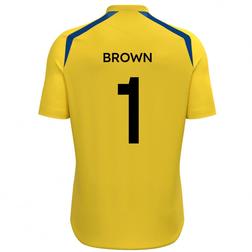 Danxen Hombre Camiseta Rory Brown #1 Amarillo Azul 1ª Equipación 2025/26 La Camisa México