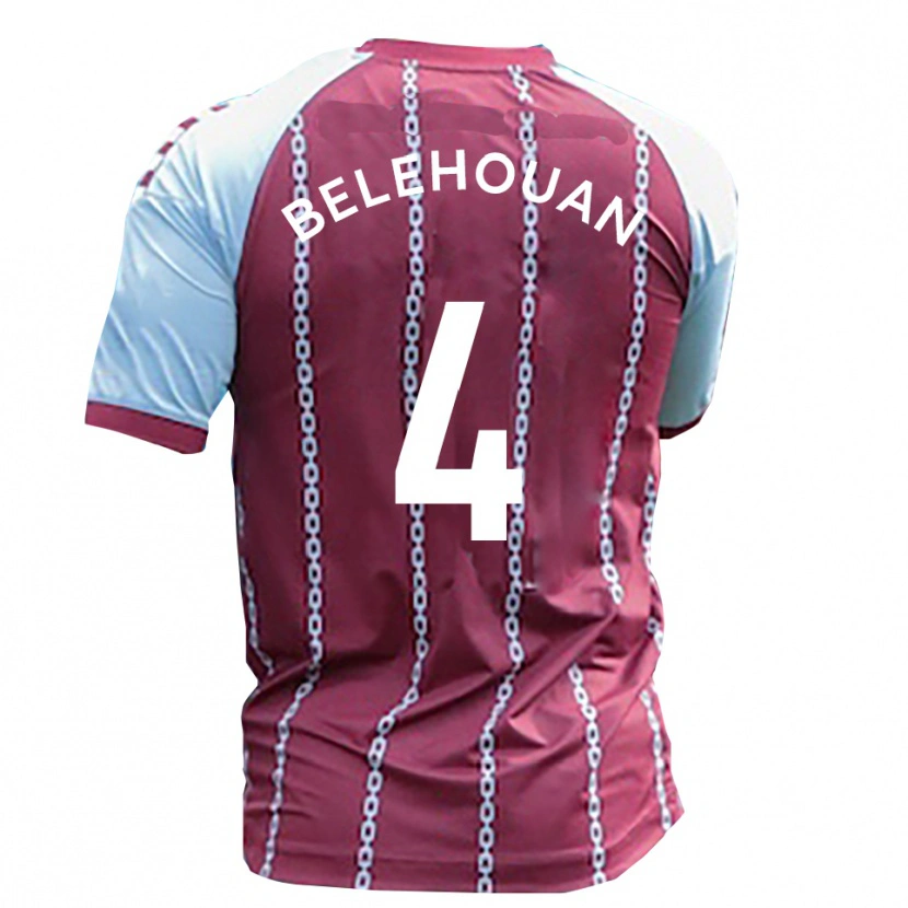 Danxen Hombre Camiseta Jean Belehouan #4 Azul Celeste Rojo Óxido 1ª Equipación 2025/26 La Camisa México